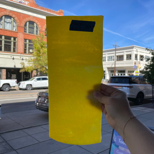 Yellow White Textured Kokomo Sheet Glass Colorado Glassworks