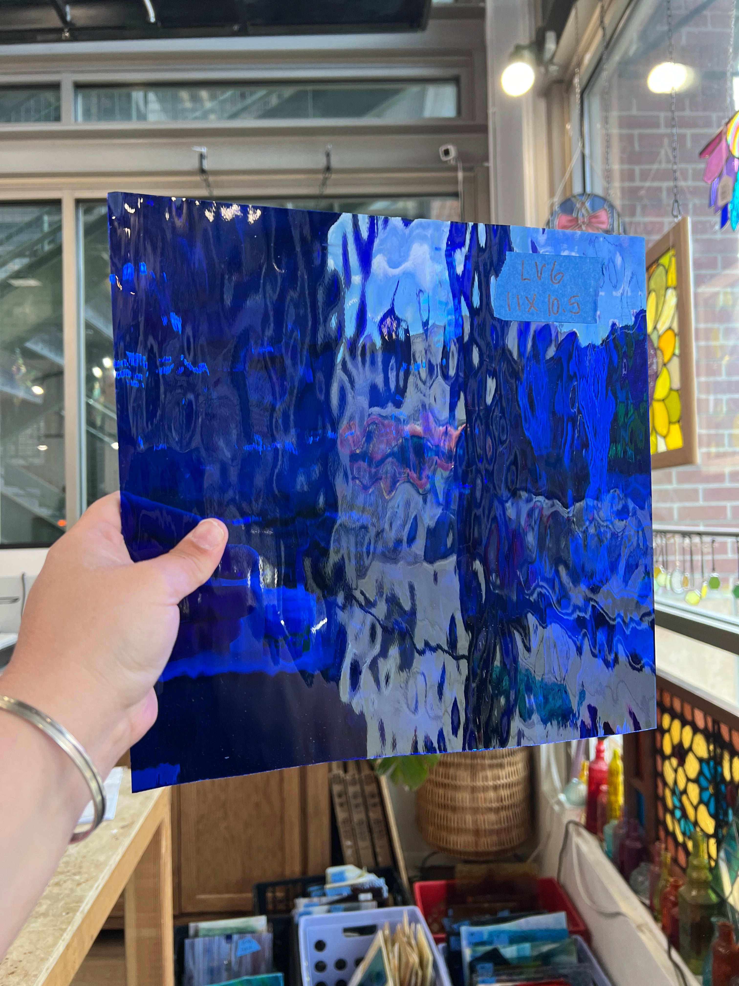 Medium Blue Waterglass Spectrum Sheet Glass Spectrum Glass Default Title