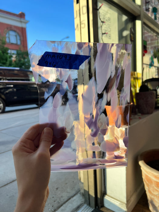 Pretty in Pink (gold aventurine) COGW by Monarch Glass Sheet Glass Colorado Glass Works