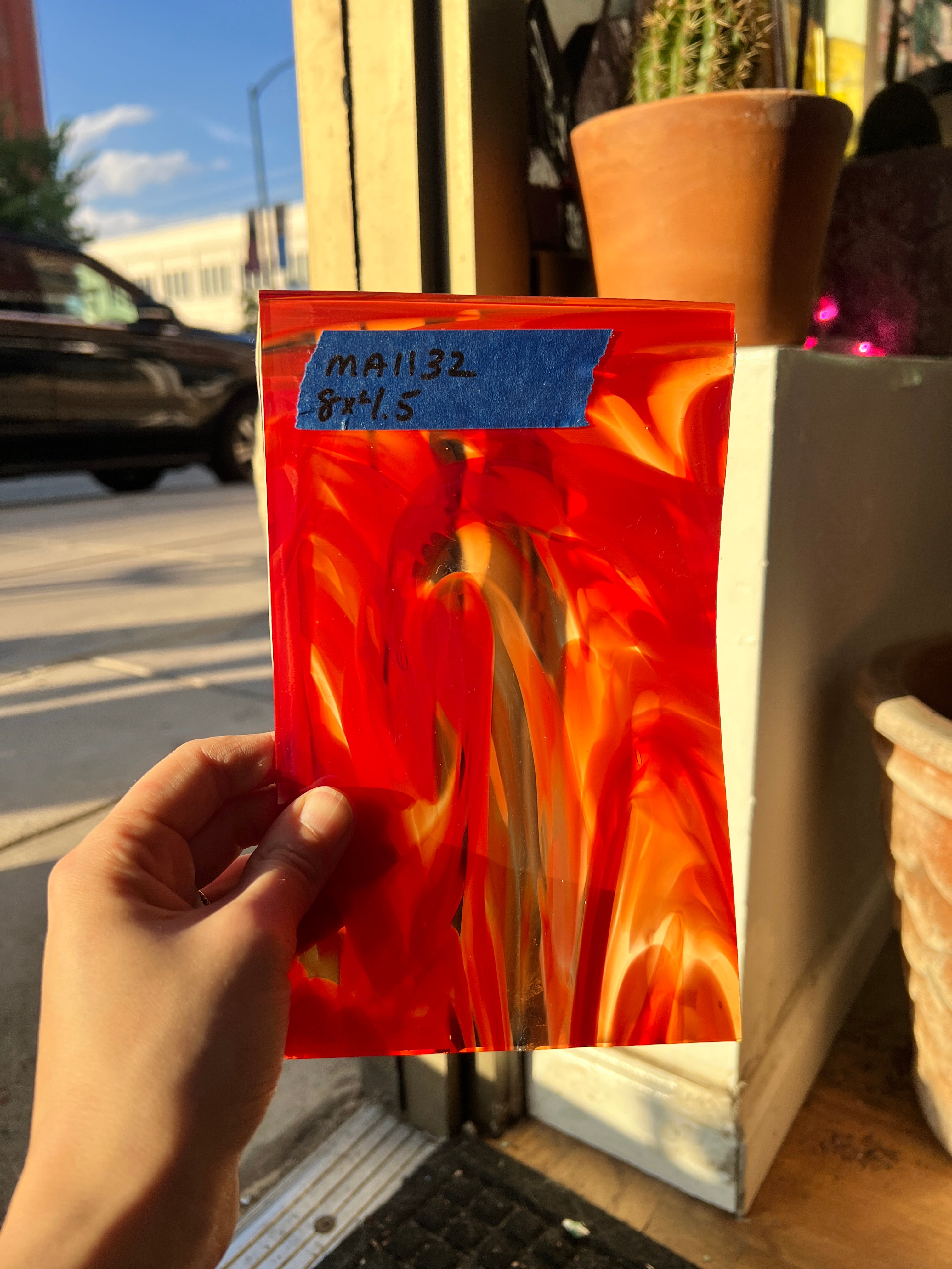 Cherry Blaze COGW by Monarch Glass Sheet Glass Colorado Glass Works