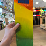 Jamaican Me Crackle COGW by Monarch Glass Sheet Glass Colorado Glass Works MA1172 (12.5x4in)