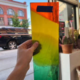 Jamaican Me Crackle COGW by Monarch Glass Sheet Glass Colorado Glass Works