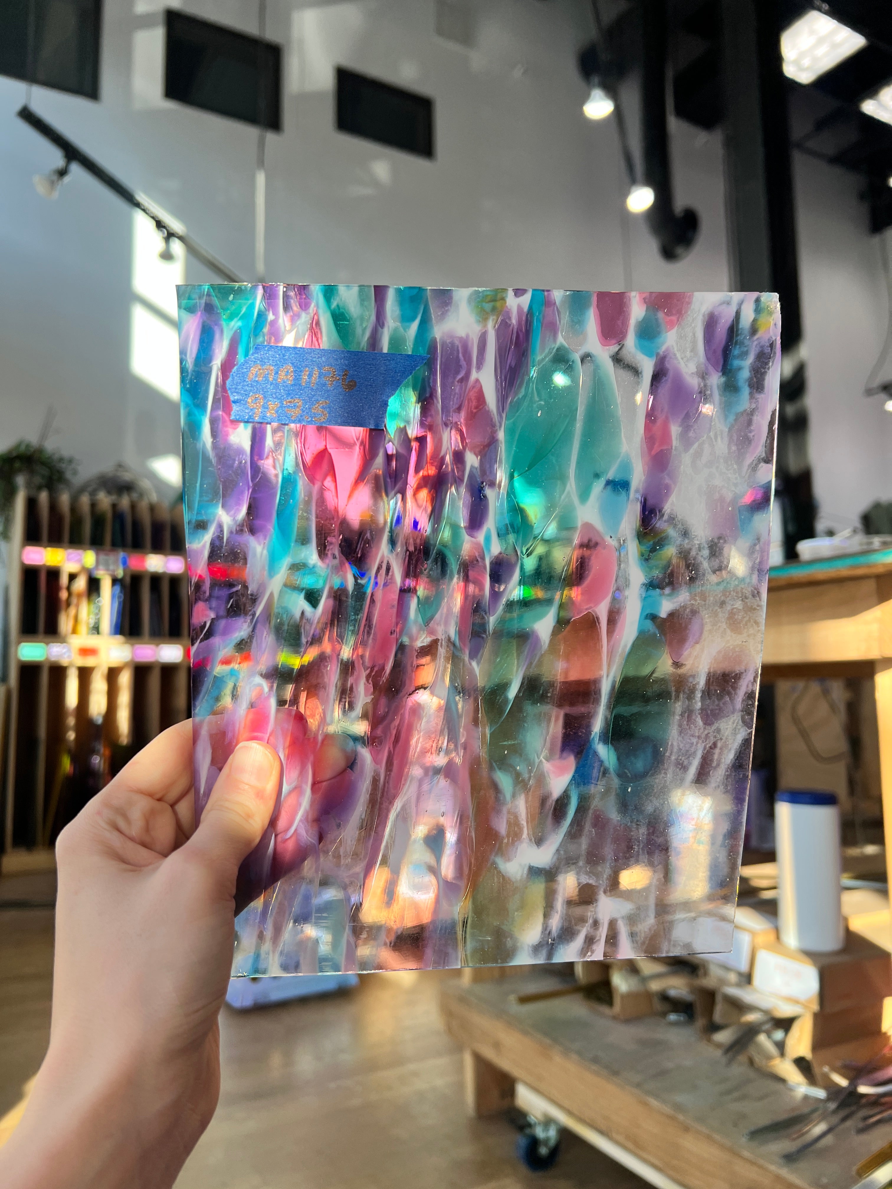 Bejeweled COGW by Monarch Glass Sheet Glass Colorado Glass Works MA1176 (9x7.5in)