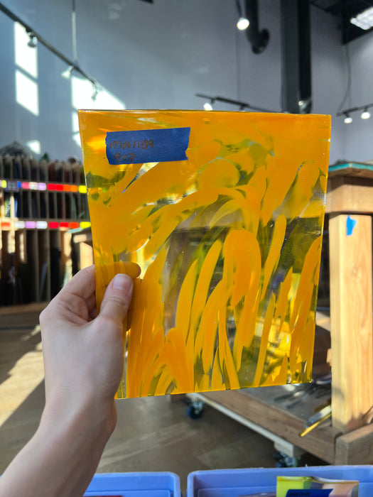 Cheese Puffs 2 COGW by Monarch Glass Sheet Glass Colorado Glass Works MA1189 (9x7in)