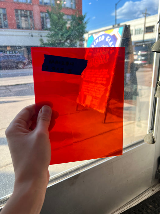 Maraschino Mamma (red on clear flash) COGW by Monarch Glass Sheet Glass Colorado Glass Works