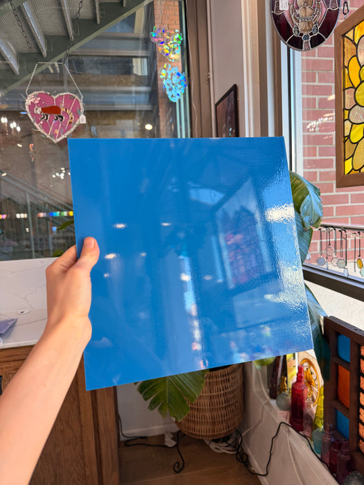 Mariner Blue Opalescent Oceanside Fusible 96 COE (OGT 233.75F) Sheet Glass Colorado Glassworks