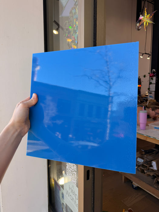 Mariner Blue Opalescent Oceanside Fusible 96 COE (OGT 233.75F) Sheet Glass Colorado Glassworks