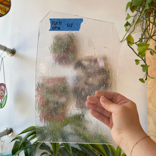 Clear Textured Transparent Optimum Sheet Glass Colorado Glassworks