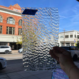 Clear Ripple Transparent Optimum Sheet Glass Colorado Glassworks