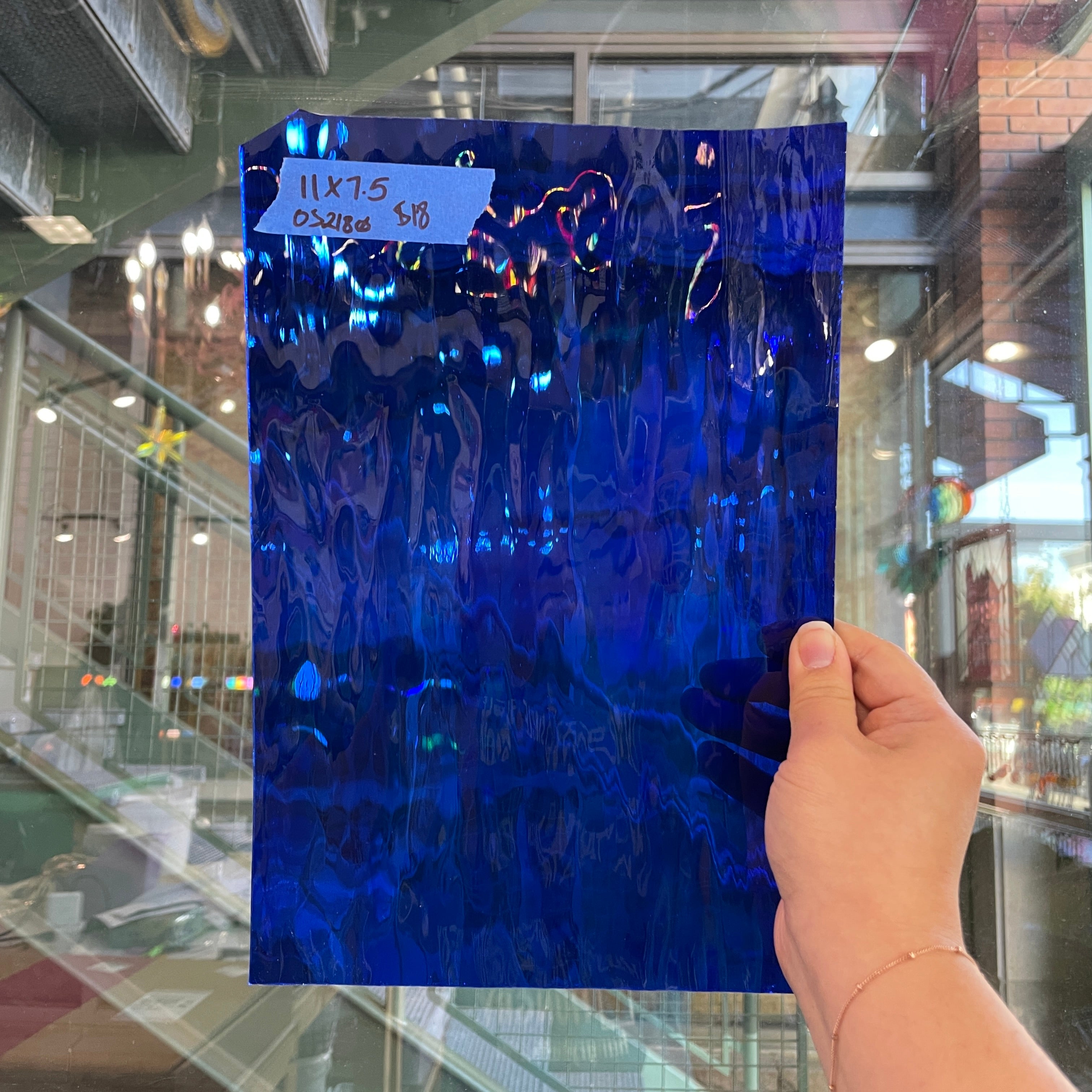 Cobalt Blue Waterglass Oceanside Sheet Glass Colorado Glassworks