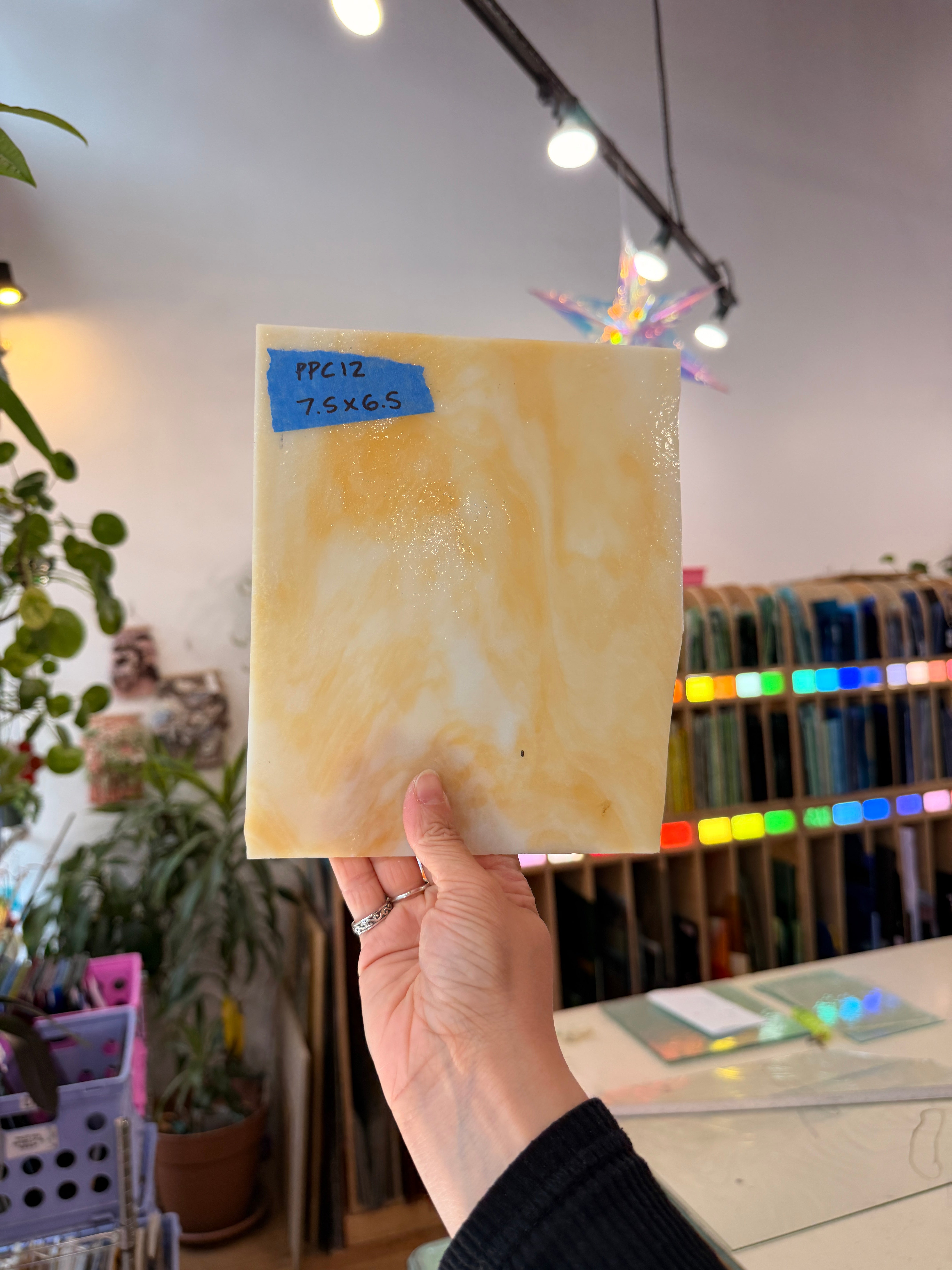 Light Amber Mixed Kokomo Sheet Glass Kokomo Glass