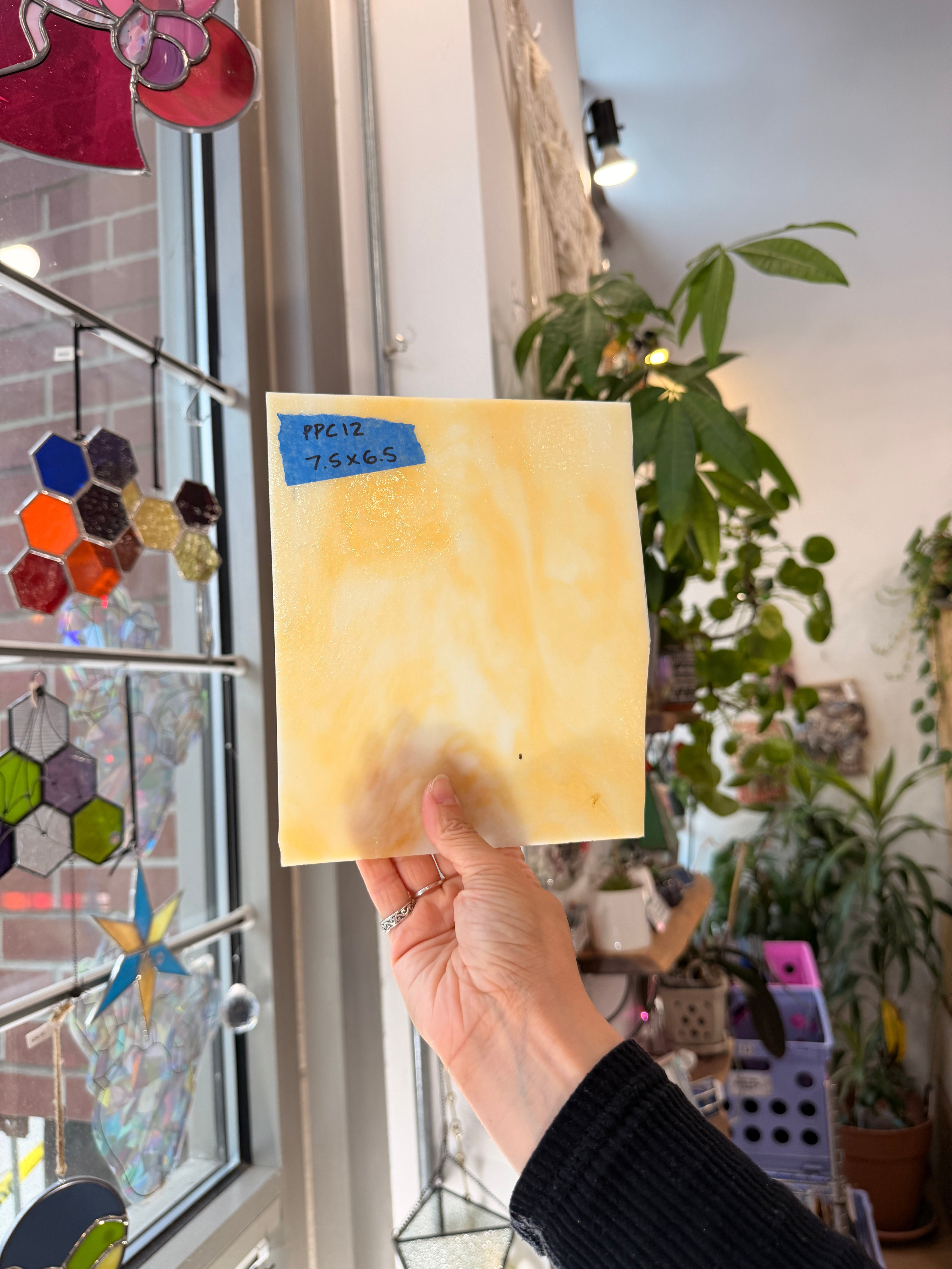 Light Amber Mixed Kokomo Sheet Glass Kokomo Glass