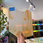 Light Amber Mixed Vintage Opal Wispy Sheet Glass Colorado Glassworks