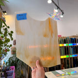 Light Amber Mixed Vintage Opal Wispy Sheet Glass Colorado Glassworks