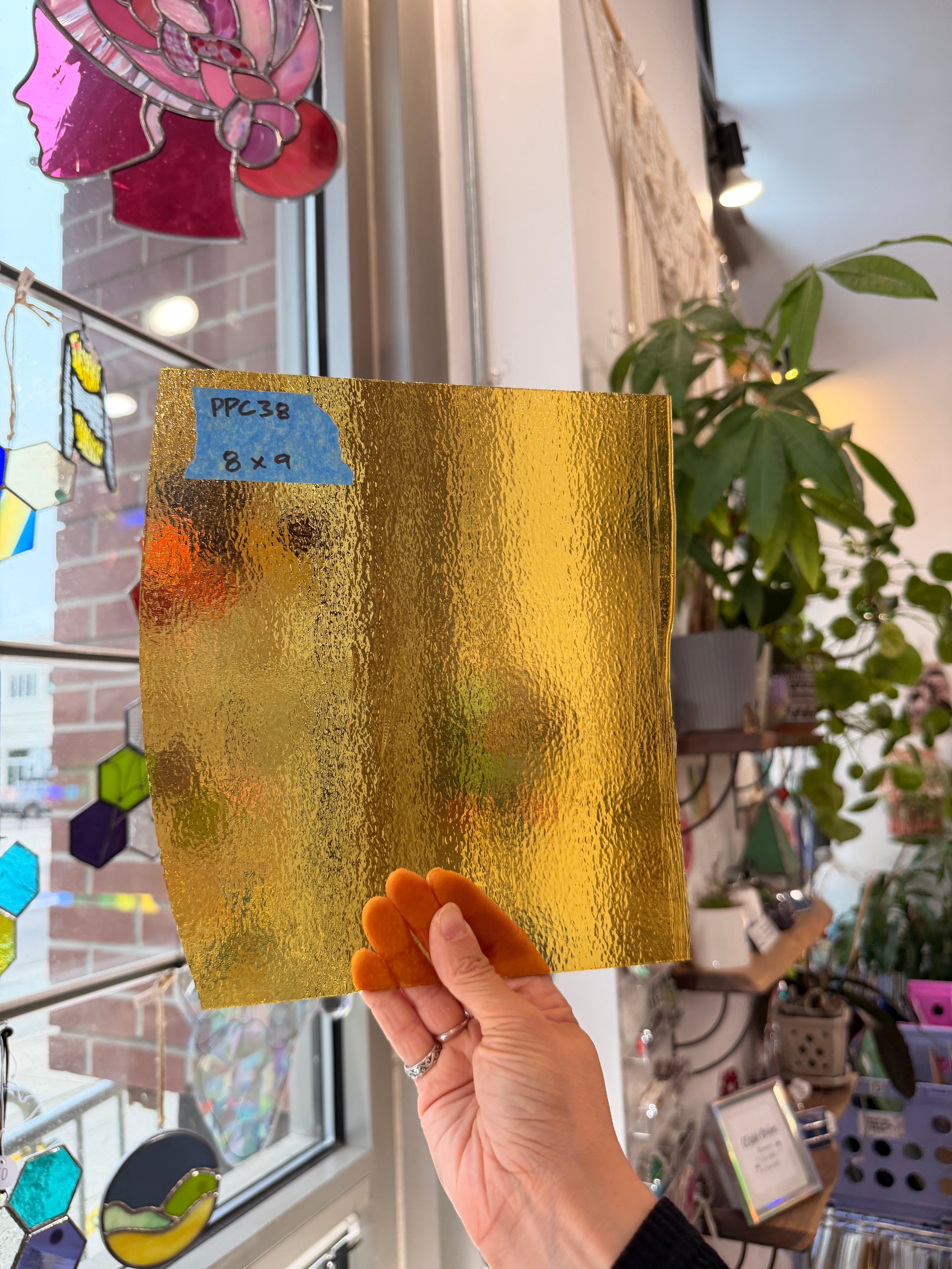 Amber Transparent Bullseye Fusible 90 COE Fusible Sheet Glass Bullseye Glass