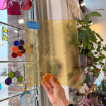 Transparent Light Amber Kokomo Sheet Glass Kokomo Glass PPC41 (11.5x9.5inin)