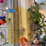 Transparent Light Amber Kokomo Sheet Glass Kokomo Glass