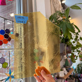 Transparent Light Amber Kokomo Sheet Glass Kokomo Glass