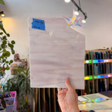 Pink White Mauve Wispy Spectrum Sheet Glass Spectrum Glass