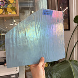 Vintage Light Blue Iridescent Opal Bullseye Fusible Sheet Glass Bullseye Glass