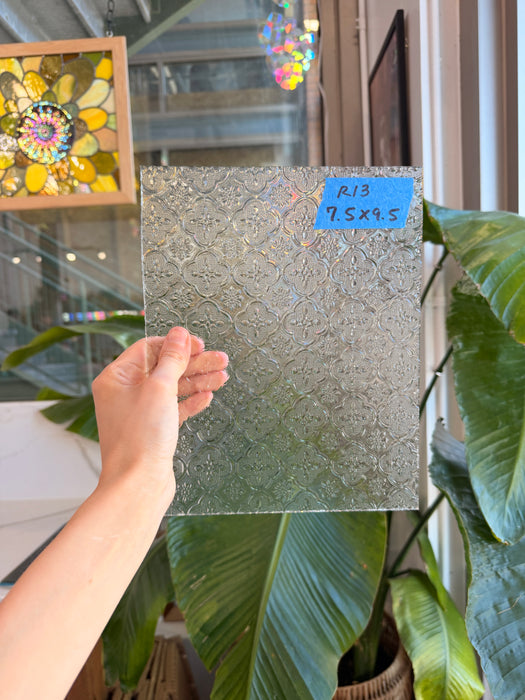 Clear Lace Morisco Clear Lace Morisco Clear Lace Morisco Sheet Glass Colorado Glassworks 9.5x7.5in (ID-48549421)