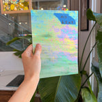 Green Wispy Iridescent Wissmach