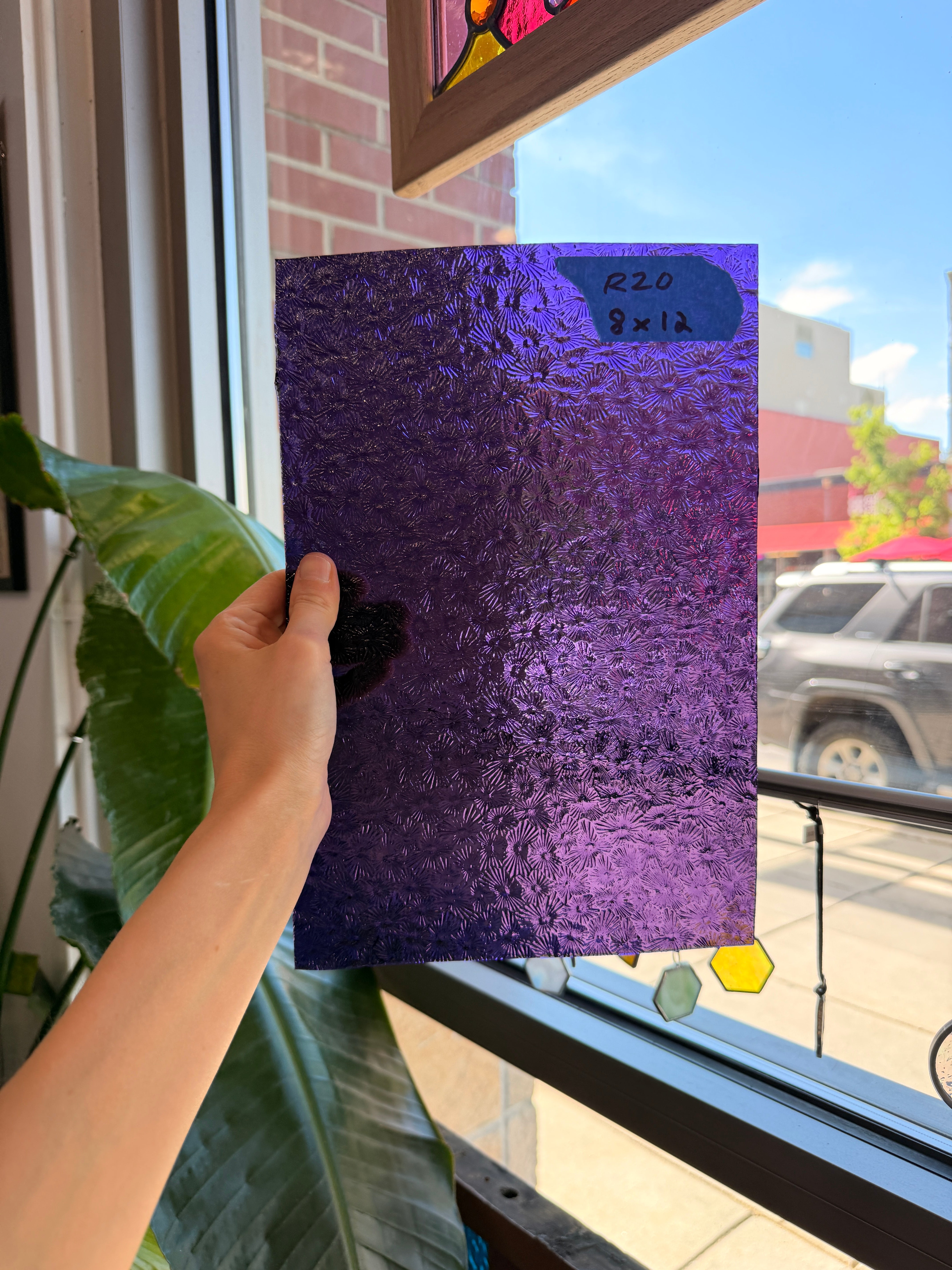 Purple Florentine Wissmach Sheet Glass Wissmach Glass