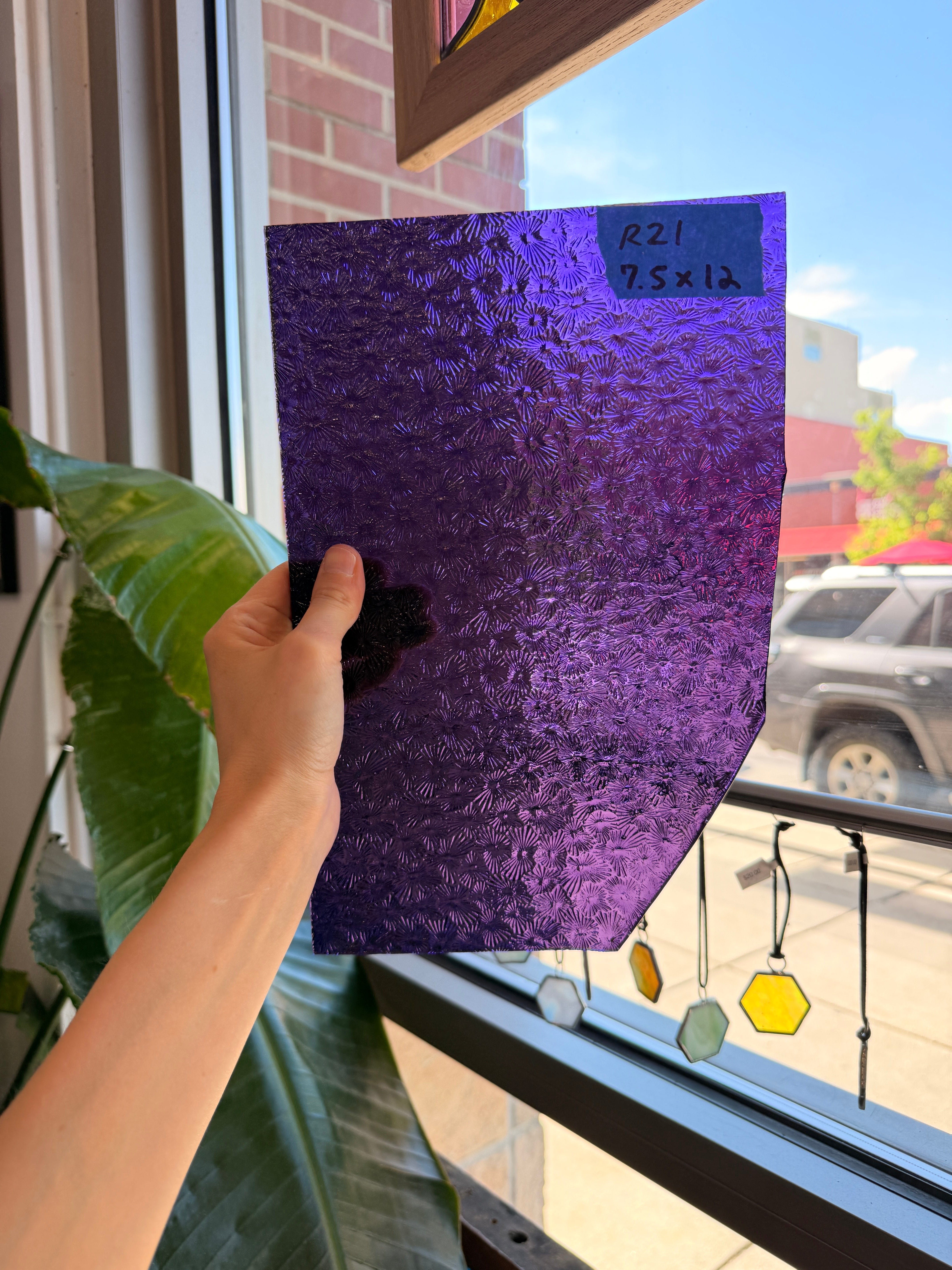 Purple Florentine Wissmach Sheet Glass Wissmach Glass