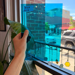 Medium Blue Transparent Vintage GNA Sheet Glass Colorado Glassworks