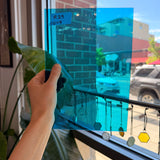 Medium Blue Transparent Vintage GNA Sheet Glass Colorado Glassworks