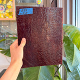 Vintage Dark Brown Red Textured Sheet Glass Colorado Glassworks 10.5x8in (UNK-50253357)