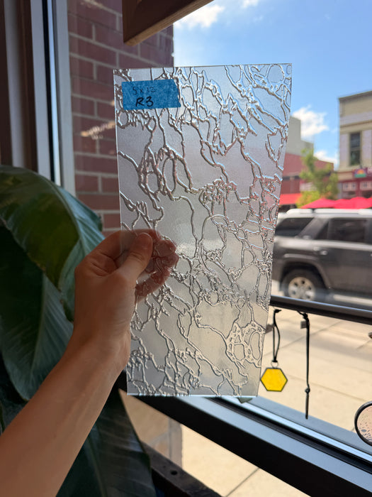 Frosted Krinkled Delta Industrial (IM 400F) Sheet Glass Colorado Glassworks