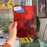 Red Transparent Bullseye Fusible Sheet Glass Bullseye Glass 9x6.5in (BE-94131757)