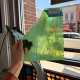 Vintage Green Wispy Armstrong Sheet Glass Armstrong Glass