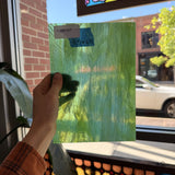 Vintage Green Wispy Armstrong Sheet Glass Armstrong Glass