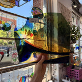 Rainbow Mouthblown Lamberts Sheet Glass