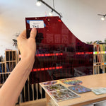 Dark Red GNA Vintage Mouthblown Sheet Glass