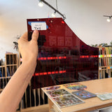Dark Red GNA Vintage Mouthblown Sheet Glass