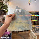 Blue Tan Wispy Kokomo Sheet Glass