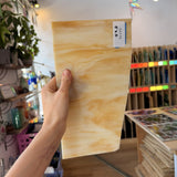 Dark Amber Wispy Opal Sheet Glass
