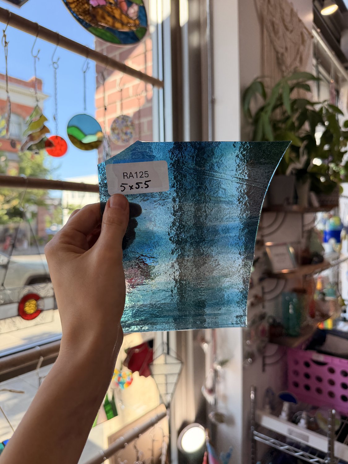 Clear Blue Transparent Sheet Glass – RA125