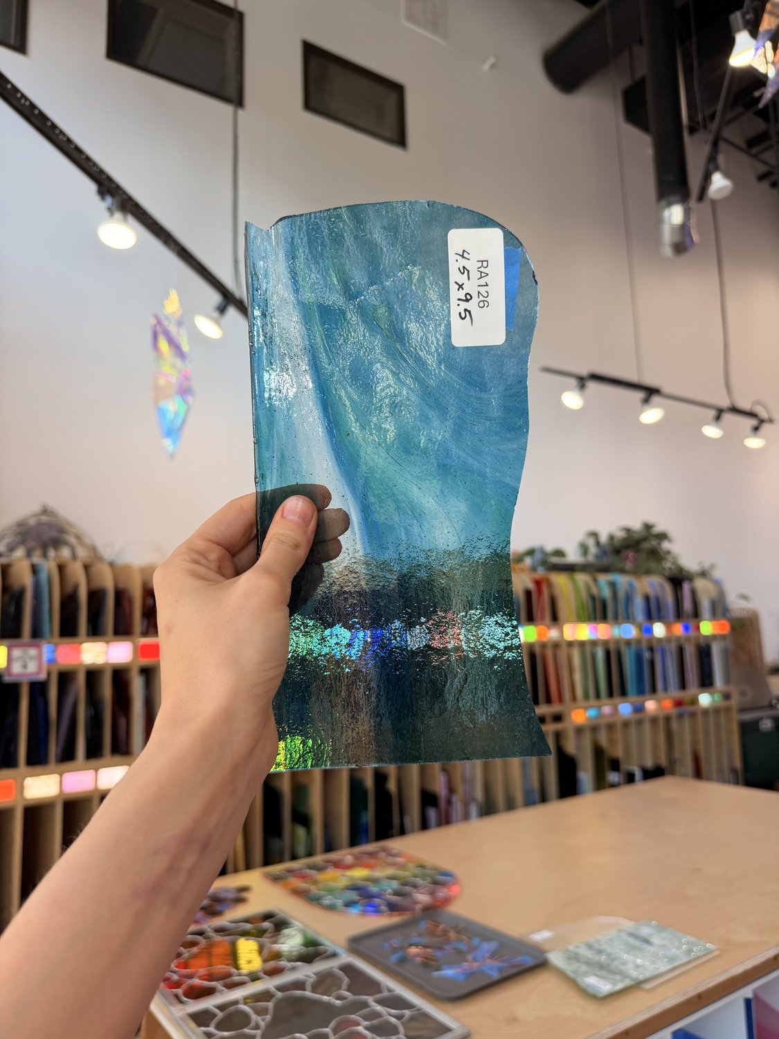Clear Blue Transparent Sheet Glass – RA126