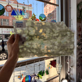 Green White Mottled Sheet Glass – RA131