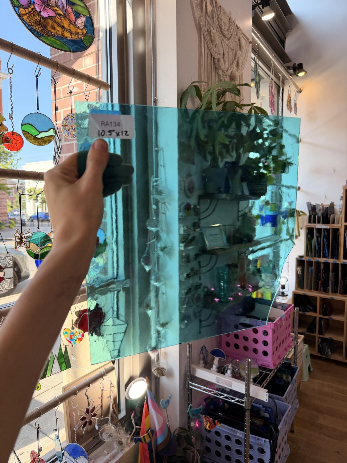 Carribean Blue Transparent Oceanside Sheet Glass