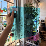 Carribean Blue Transparent Oceanside Sheet Glass