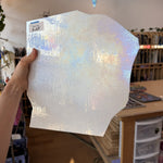 White Iridescent Luminescent Wissmach Sheet Glass