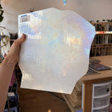 White Iridescent Luminescent Wissmach Sheet Glass