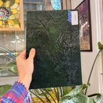 Dark Green Vintage Mottled Chicago Art Glass