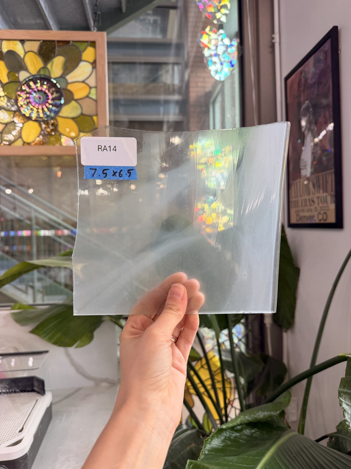Milky Mouthblown Flash (on clear) – RA14