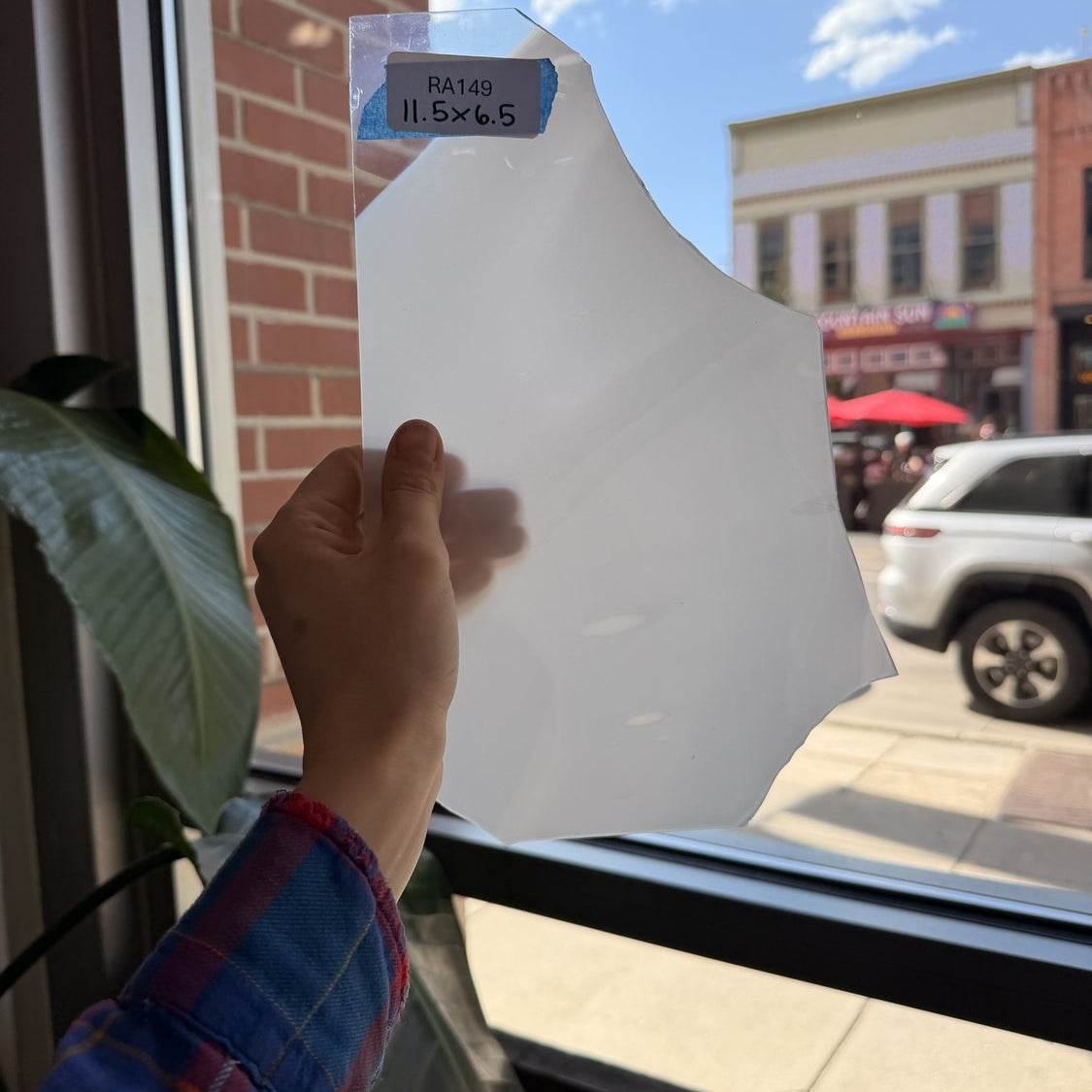 Milky White Mouthblown Sheet Glass Mouth Blown Glass